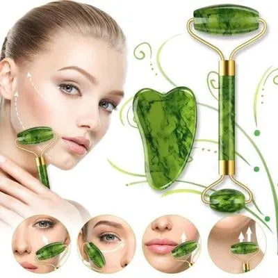Faical Roller & Massager Jade Roller And Gua Sha